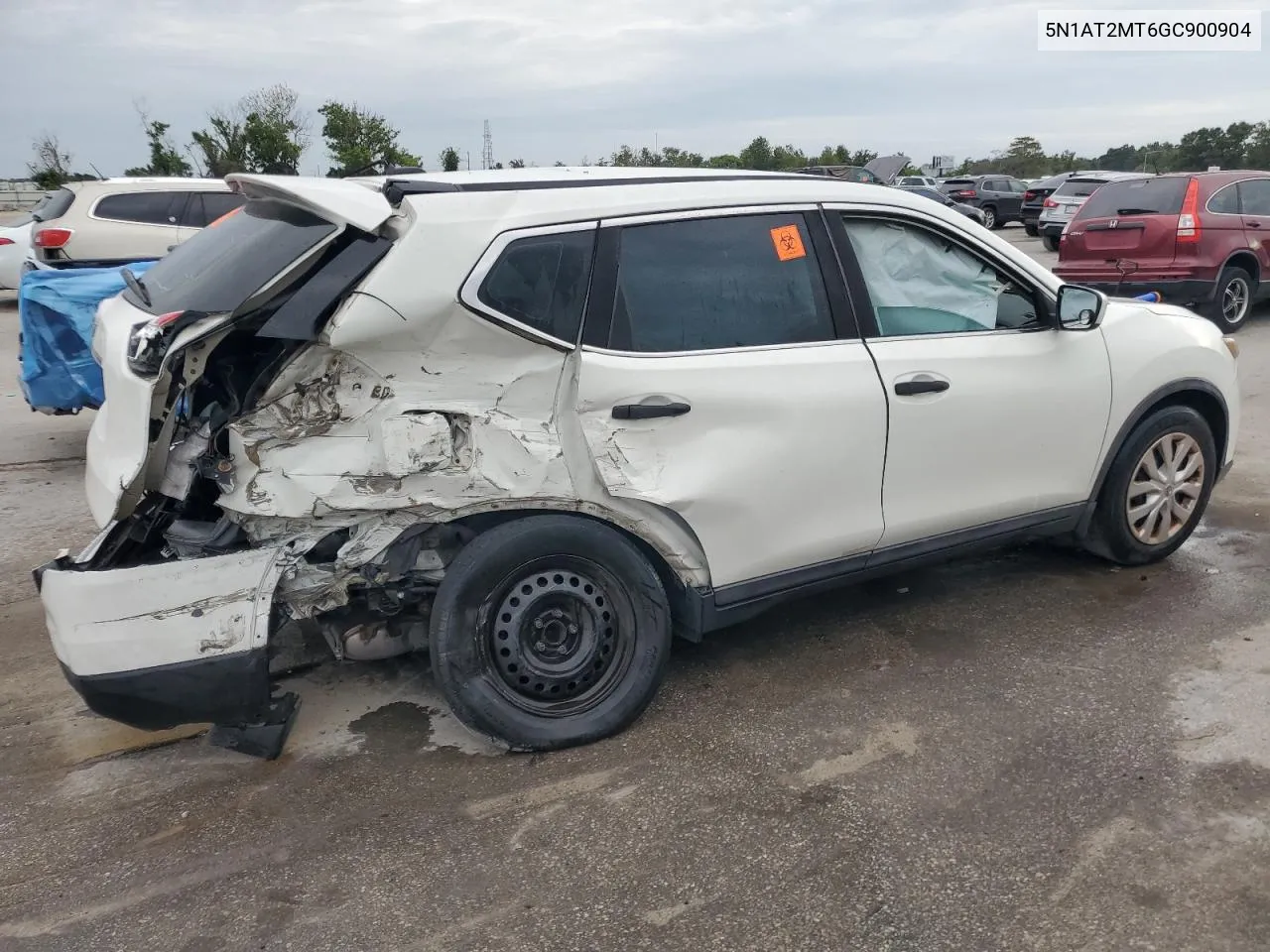 2016 Nissan Rogue S VIN: 5N1AT2MT6GC900904 Lot: 72791924