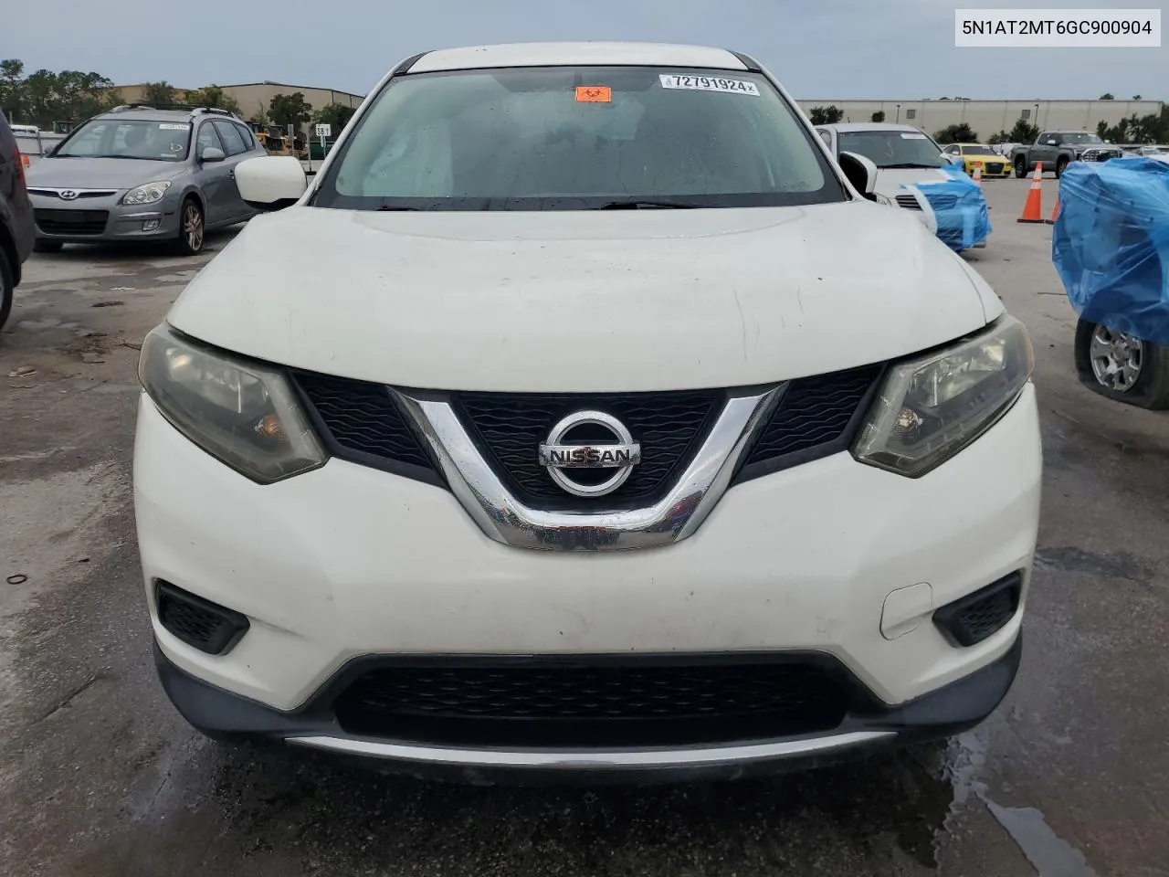 2016 Nissan Rogue S VIN: 5N1AT2MT6GC900904 Lot: 72791924