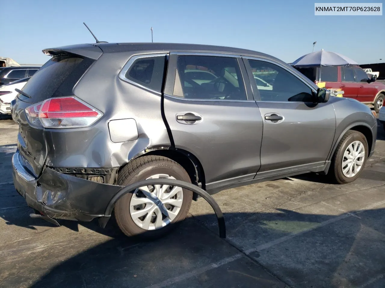 2016 Nissan Rogue S VIN: KNMAT2MT7GP623628 Lot: 72827514