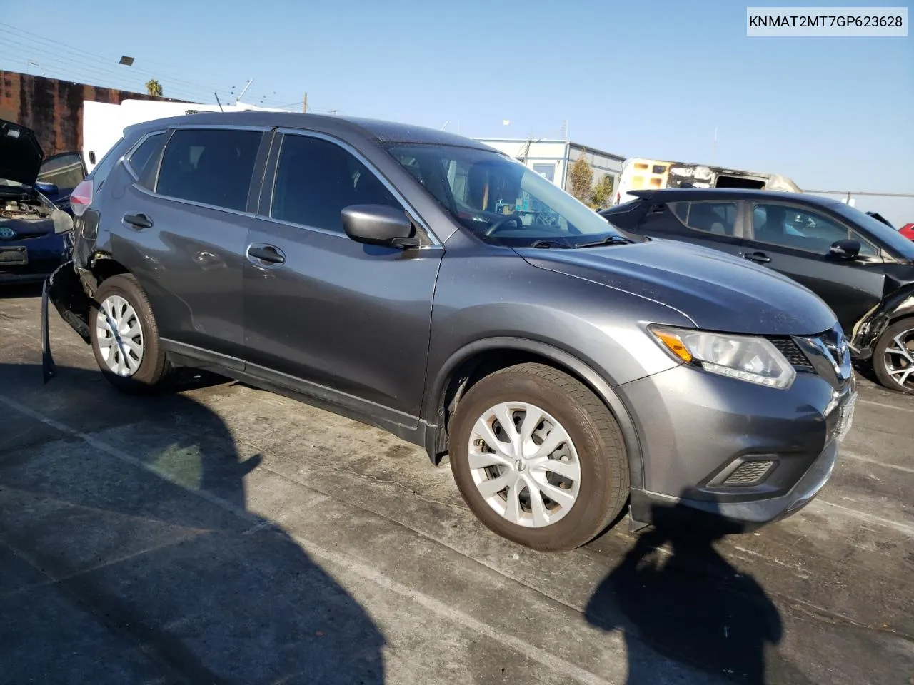 2016 Nissan Rogue S VIN: KNMAT2MT7GP623628 Lot: 72827514