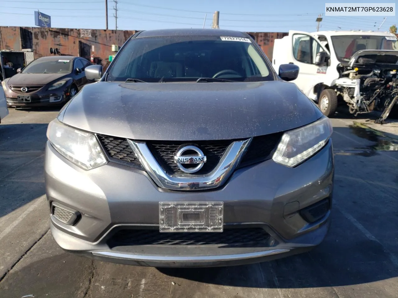 2016 Nissan Rogue S VIN: KNMAT2MT7GP623628 Lot: 72827514