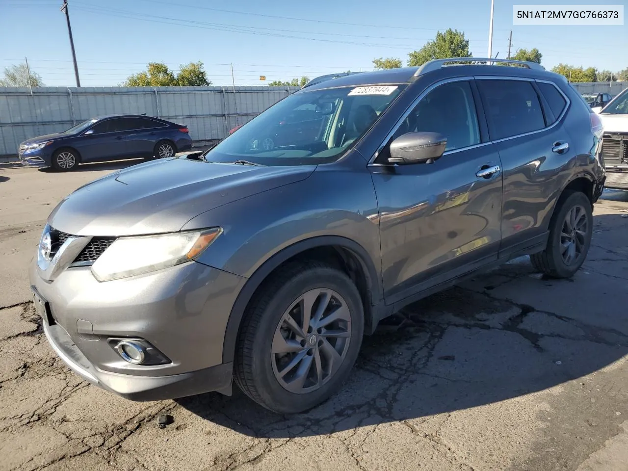 2016 Nissan Rogue S VIN: 5N1AT2MV7GC766373 Lot: 72837944