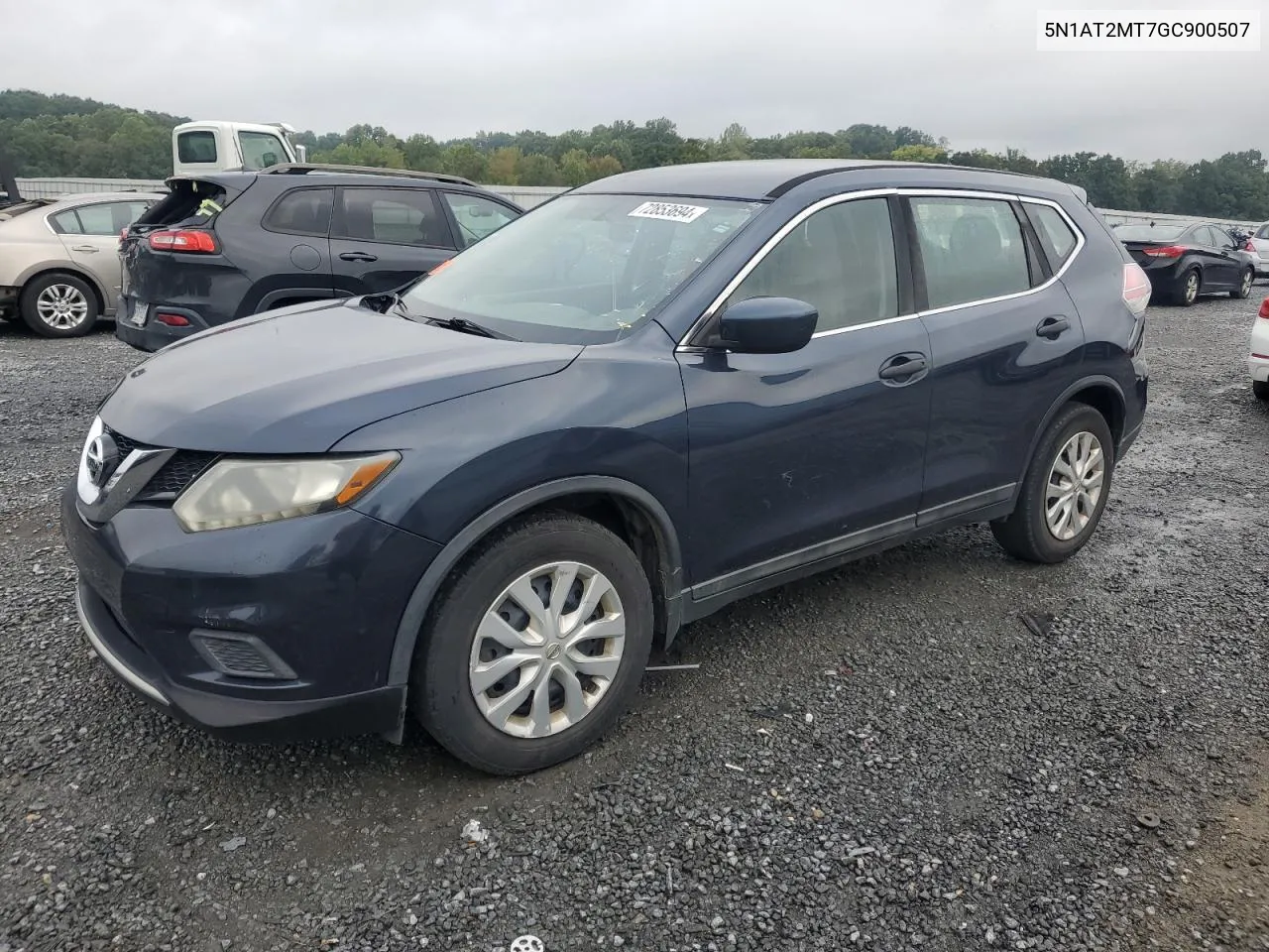 2016 Nissan Rogue S VIN: 5N1AT2MT7GC900507 Lot: 72853694