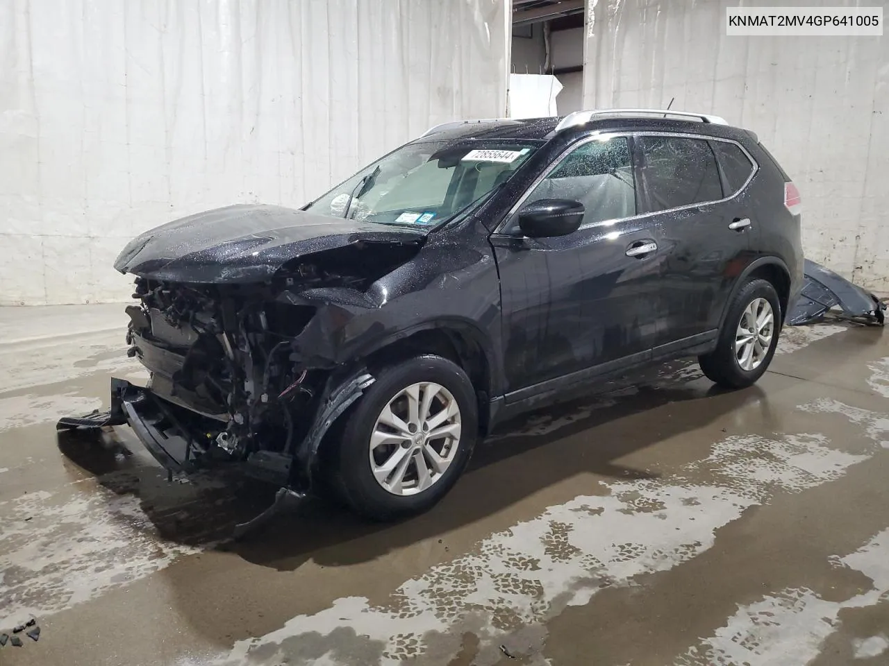 2016 Nissan Rogue S VIN: KNMAT2MV4GP641005 Lot: 72855644