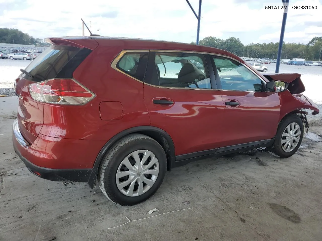 2016 Nissan Rogue S VIN: 5N1AT2MT7GC831060 Lot: 72896634