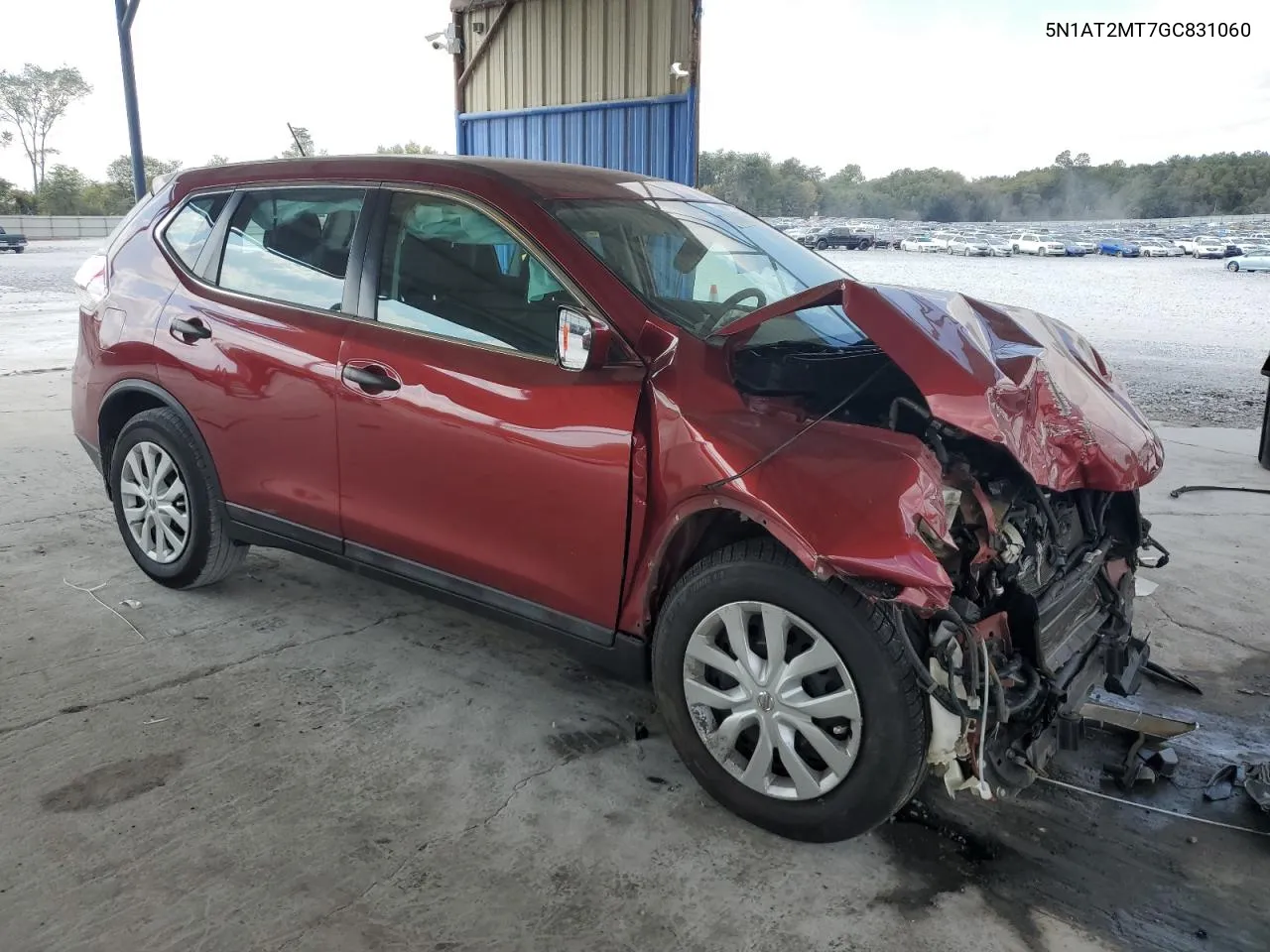 2016 Nissan Rogue S VIN: 5N1AT2MT7GC831060 Lot: 72896634