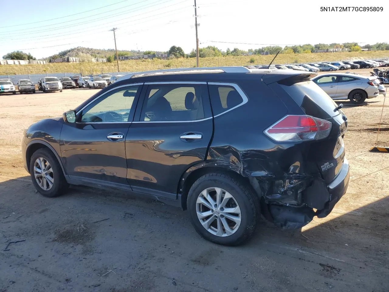 2016 Nissan Rogue S VIN: 5N1AT2MT7GC895809 Lot: 72942664