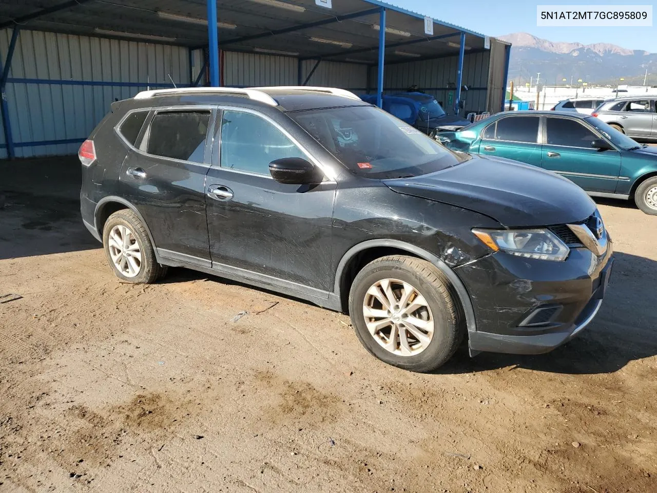 2016 Nissan Rogue S VIN: 5N1AT2MT7GC895809 Lot: 72942664