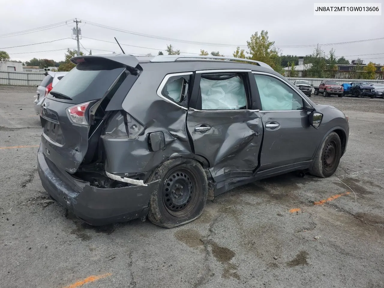 2016 Nissan Rogue S VIN: JN8AT2MT1GW013606 Lot: 72991134