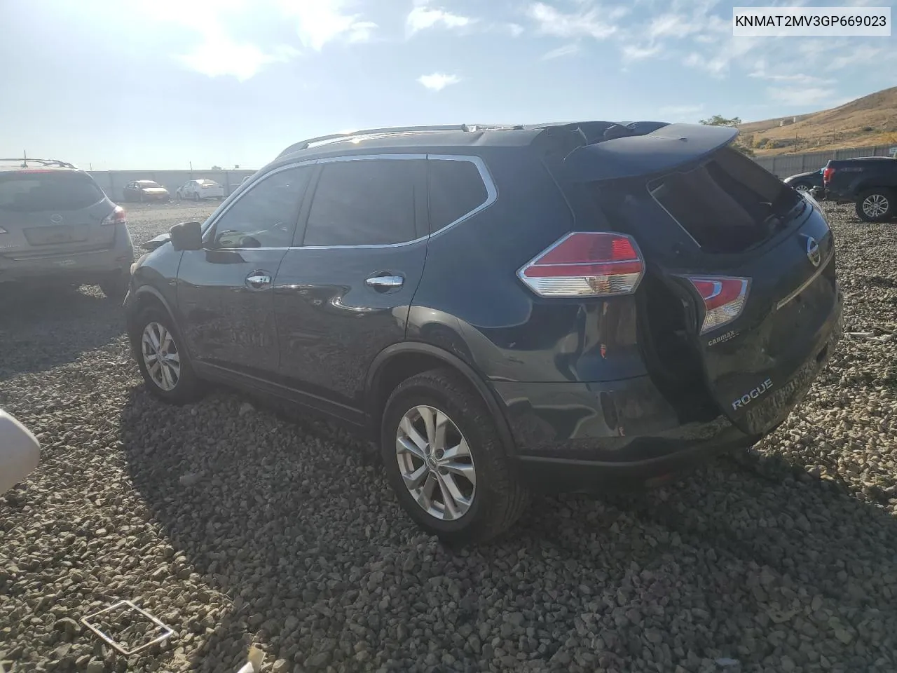 KNMAT2MV3GP669023 2016 Nissan Rogue S