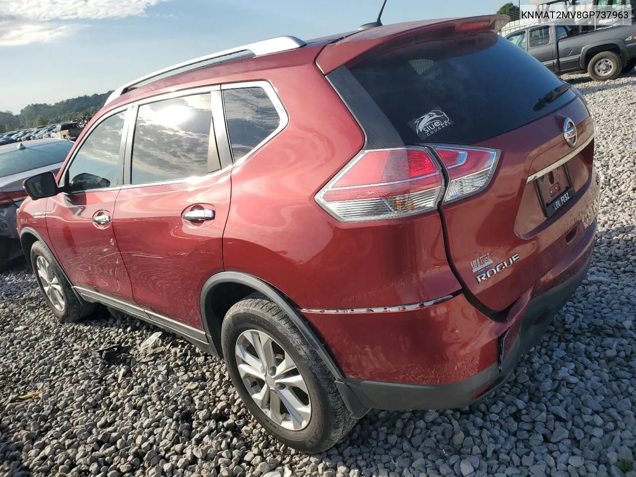 2016 Nissan Rogue S VIN: KNMAT2MV8GP737963 Lot: 73123054