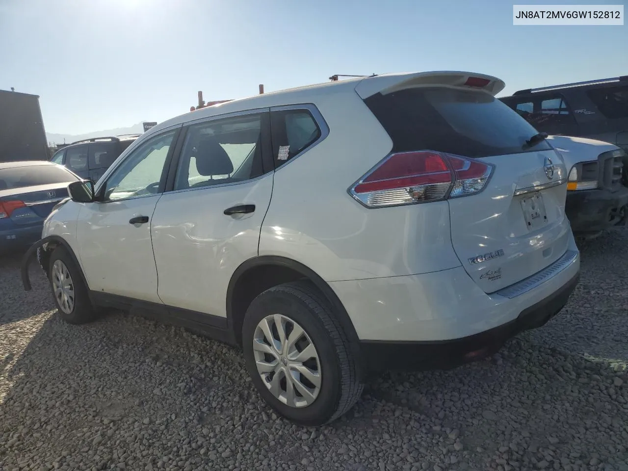 2016 Nissan Rogue S VIN: JN8AT2MV6GW152812 Lot: 73210234