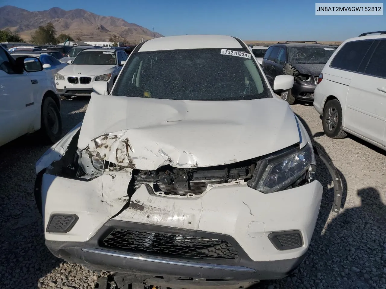 2016 Nissan Rogue S VIN: JN8AT2MV6GW152812 Lot: 73210234