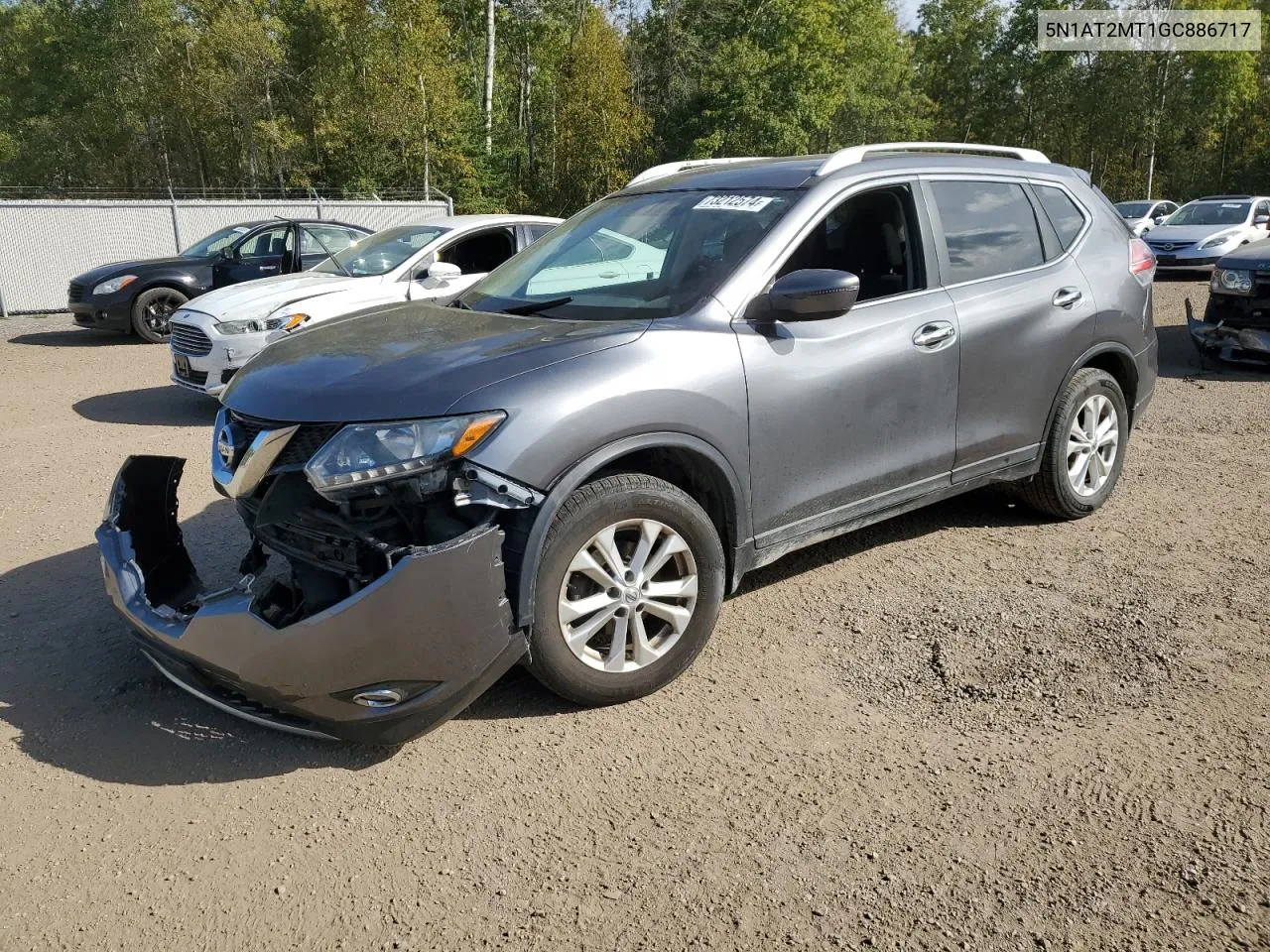 2016 Nissan Rogue S VIN: 5N1AT2MT1GC886717 Lot: 73212574