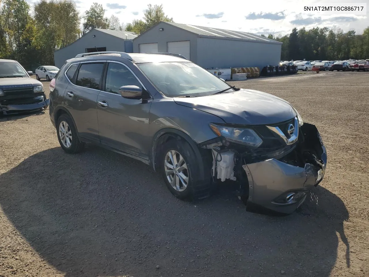 2016 Nissan Rogue S VIN: 5N1AT2MT1GC886717 Lot: 73212574