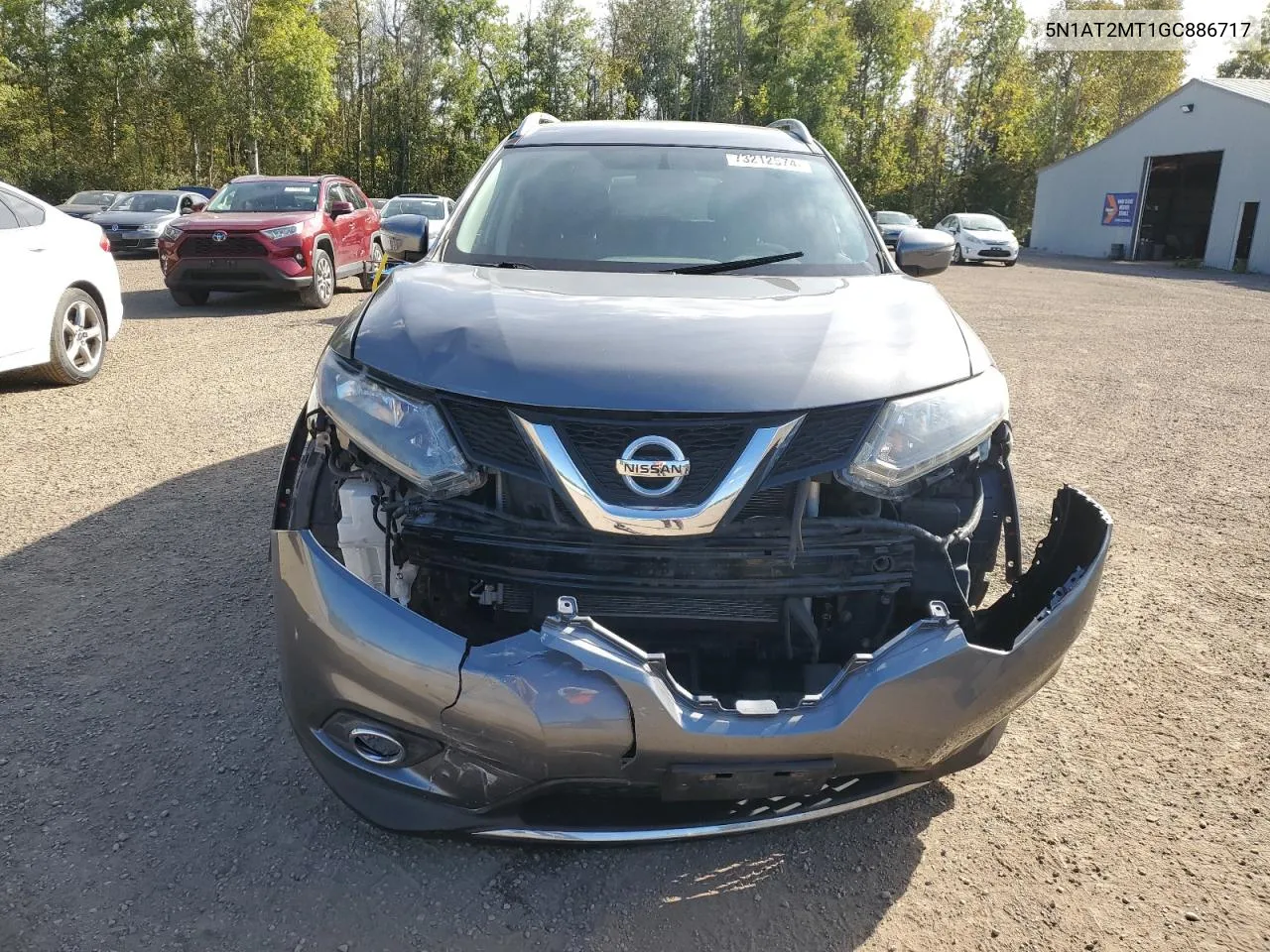 2016 Nissan Rogue S VIN: 5N1AT2MT1GC886717 Lot: 73212574