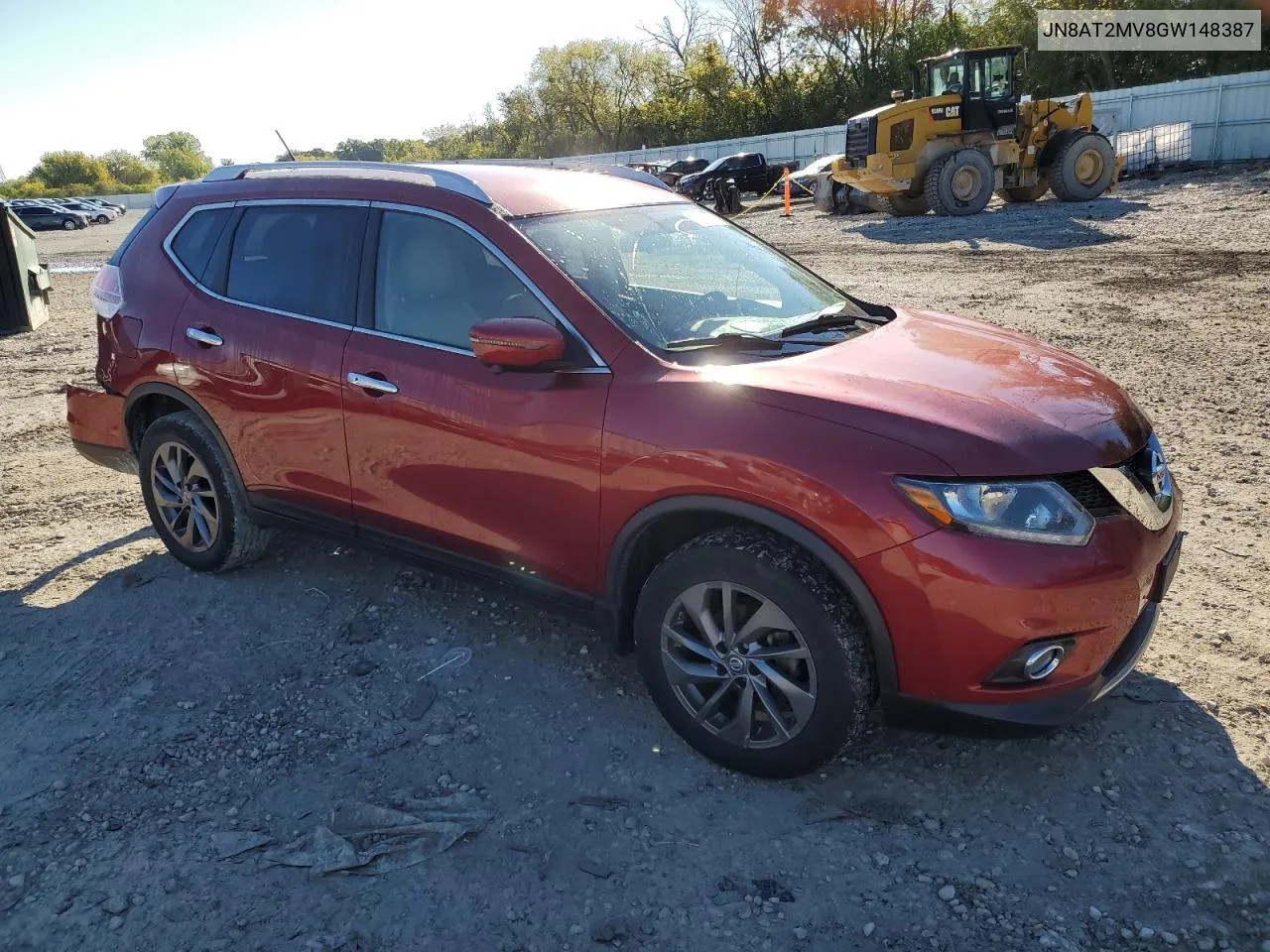 2016 Nissan Rogue S VIN: JN8AT2MV8GW148387 Lot: 73213394