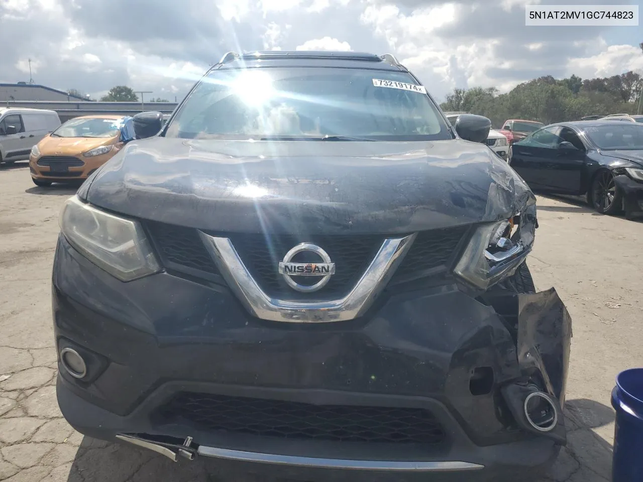 2016 Nissan Rogue S VIN: 5N1AT2MV1GC744823 Lot: 73219174