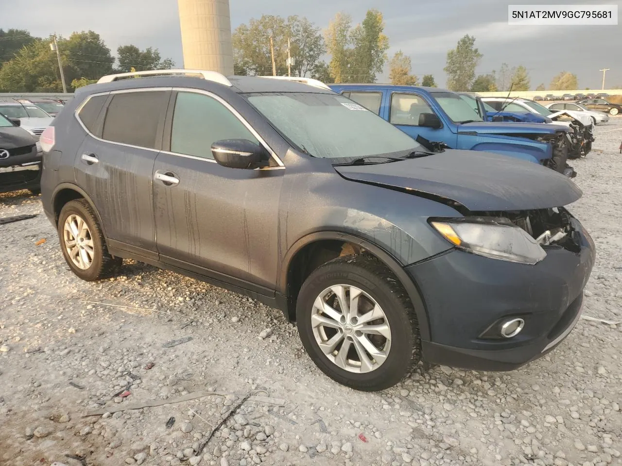 2016 Nissan Rogue S VIN: 5N1AT2MV9GC795681 Lot: 73227034