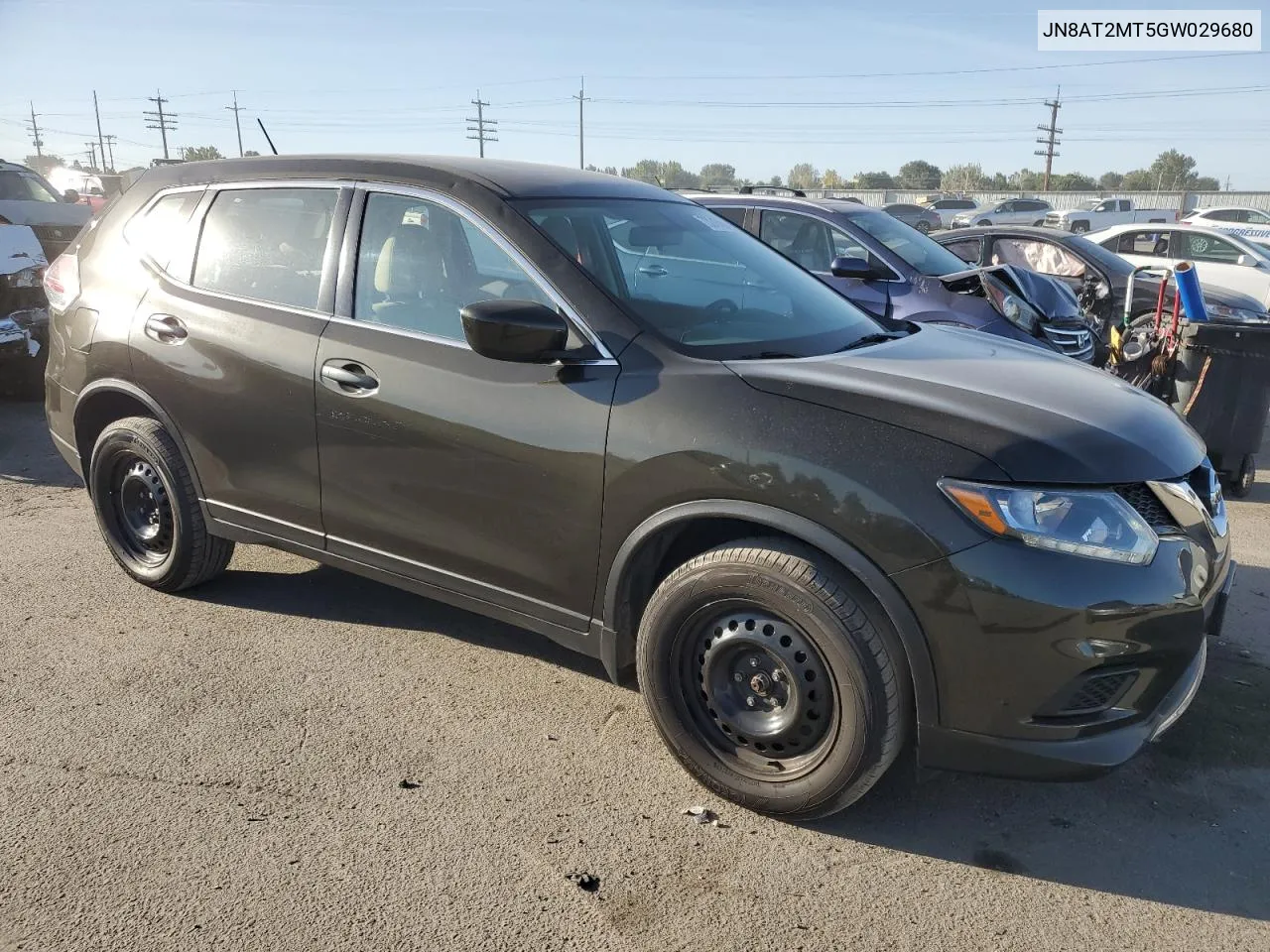 2016 Nissan Rogue S VIN: JN8AT2MT5GW029680 Lot: 73245094