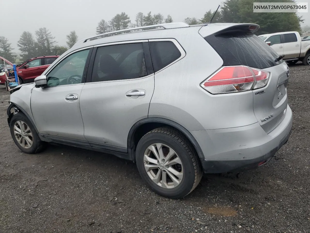 2016 Nissan Rogue S VIN: KNMAT2MV0GP673045 Lot: 73566124