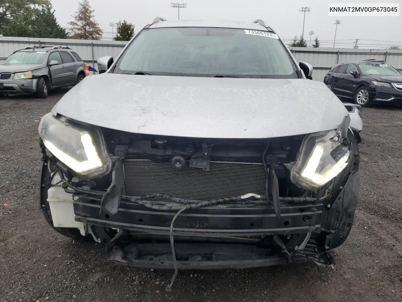 2016 Nissan Rogue S VIN: KNMAT2MV0GP673045 Lot: 73566124