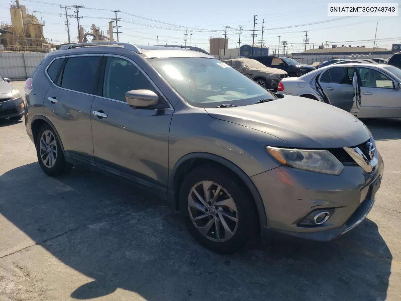 2016 Nissan Rogue S VIN: 5N1AT2MT3GC748743 Lot: 73601214