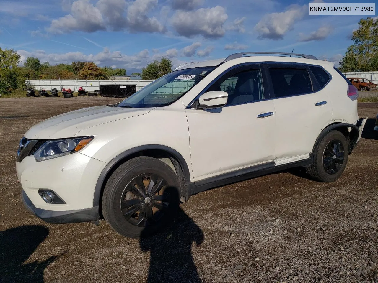 2016 Nissan Rogue S VIN: KNMAT2MV9GP713980 Lot: 73690994