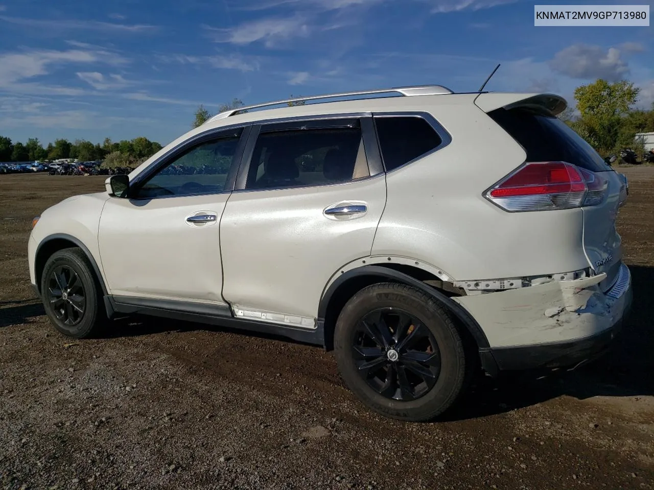 2016 Nissan Rogue S VIN: KNMAT2MV9GP713980 Lot: 73690994