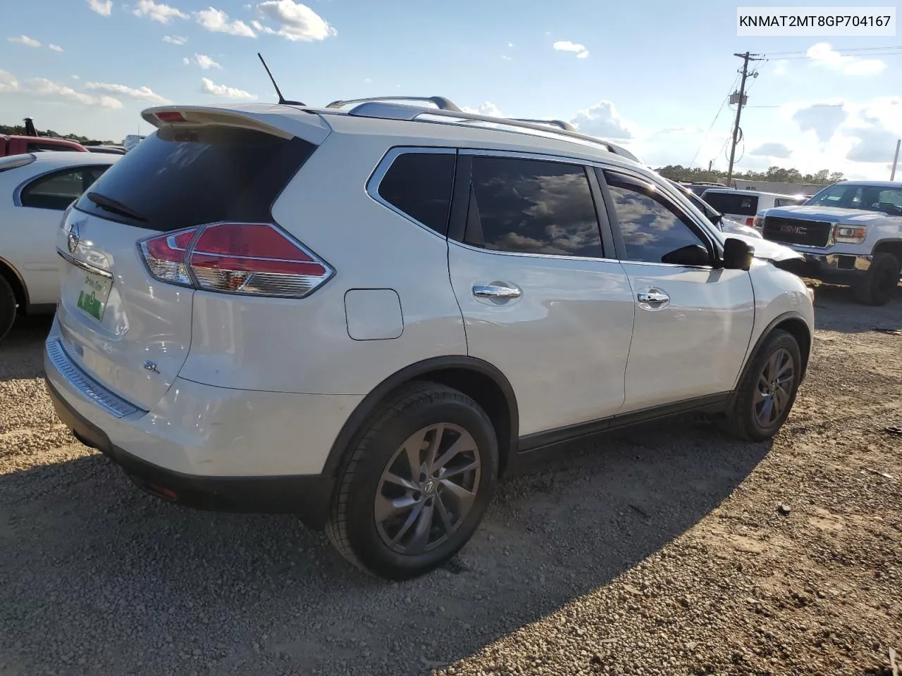 2016 Nissan Rogue S VIN: KNMAT2MT8GP704167 Lot: 73731764