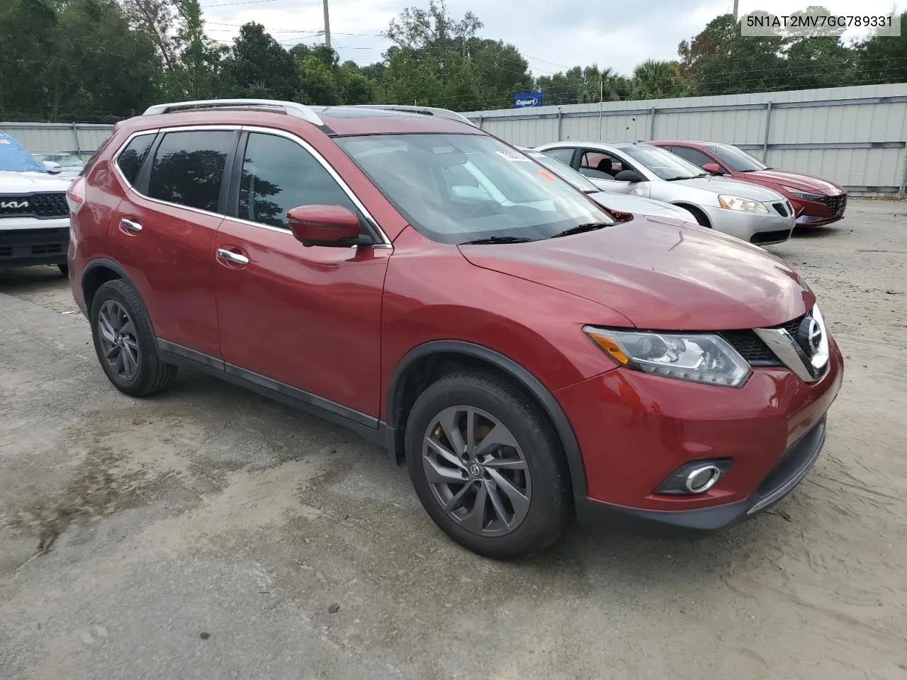 2016 Nissan Rogue S VIN: 5N1AT2MV7GC789331 Lot: 73887654