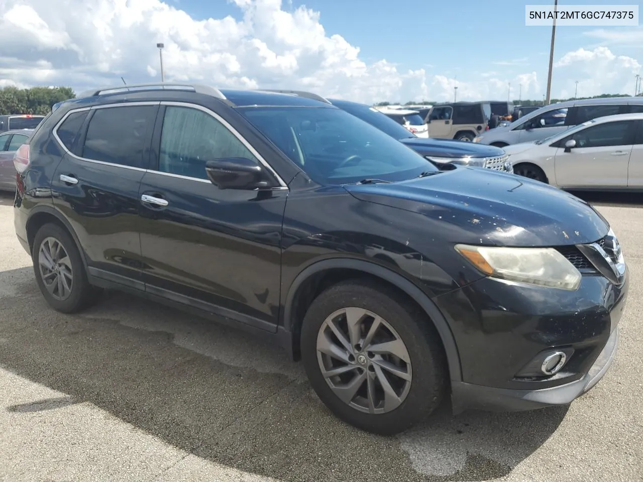 2016 Nissan Rogue S VIN: 5N1AT2MT6GC747375 Lot: 73915324