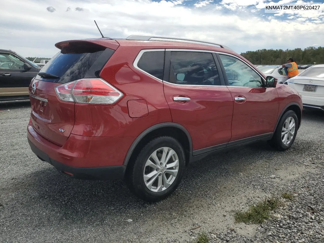 2016 Nissan Rogue S VIN: KNMAT2MT4GP620427 Lot: 74022904