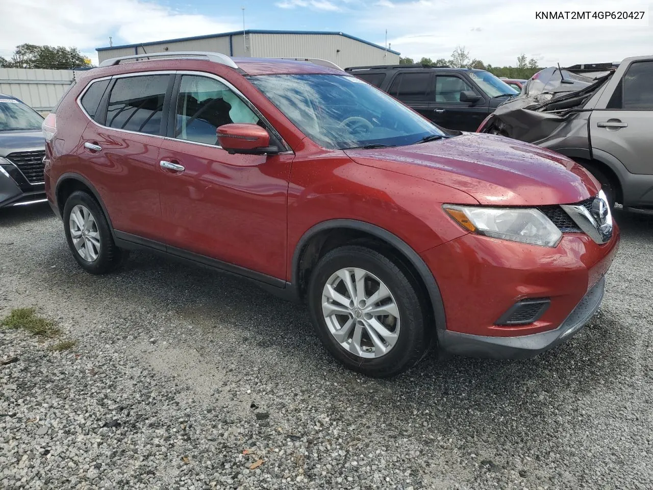 2016 Nissan Rogue S VIN: KNMAT2MT4GP620427 Lot: 74022904