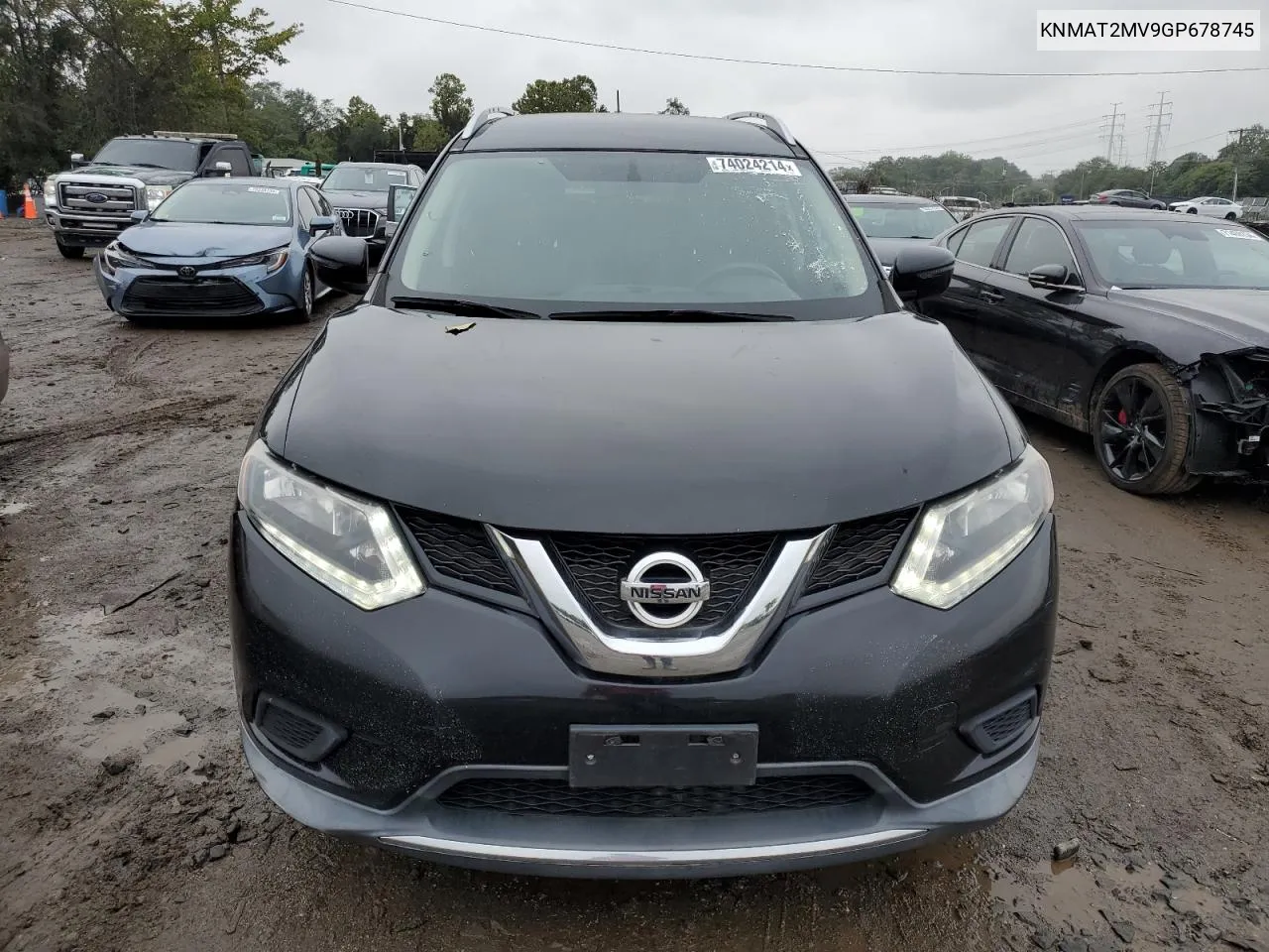 2016 Nissan Rogue S VIN: KNMAT2MV9GP678745 Lot: 74024214