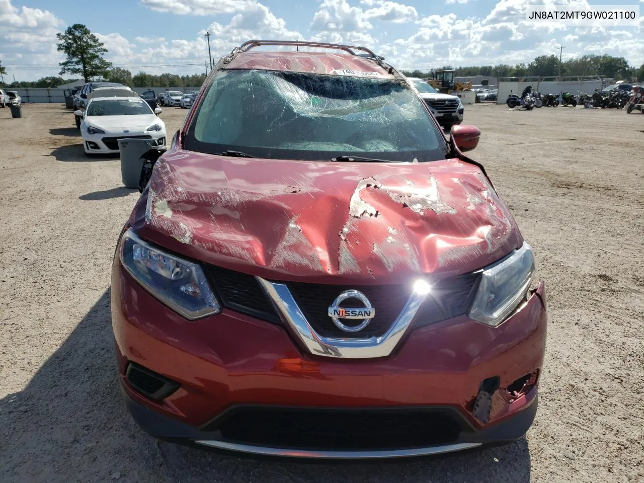 2016 Nissan Rogue S VIN: JN8AT2MT9GW021100 Lot: 74036654