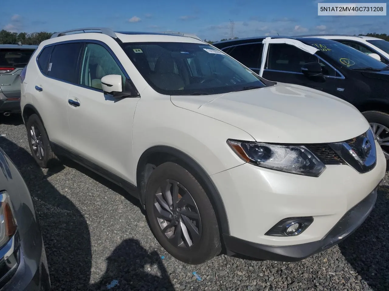 2016 Nissan Rogue S VIN: 5N1AT2MV4GC731208 Lot: 74109394