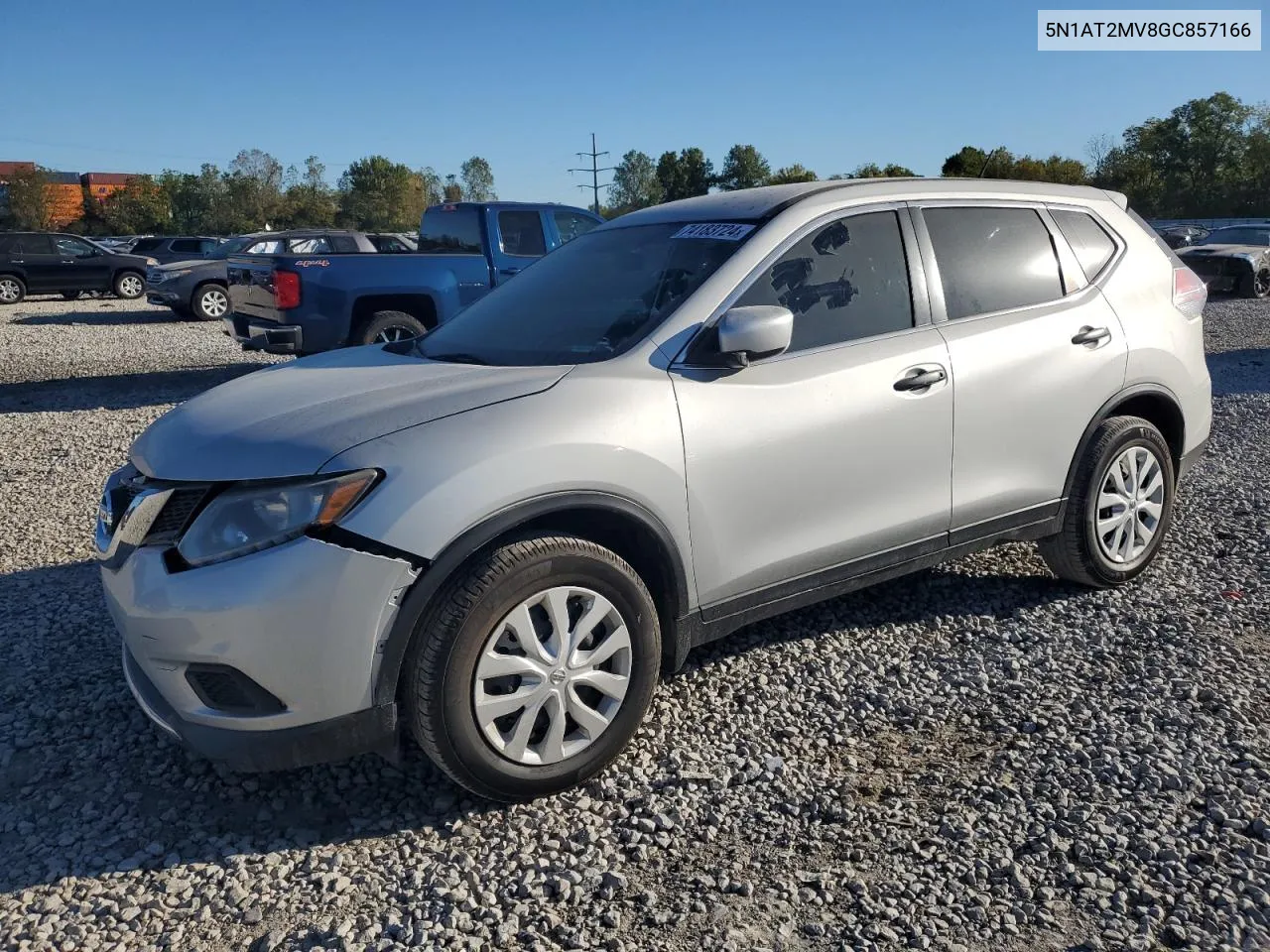 2016 Nissan Rogue S VIN: 5N1AT2MV8GC857166 Lot: 74183724