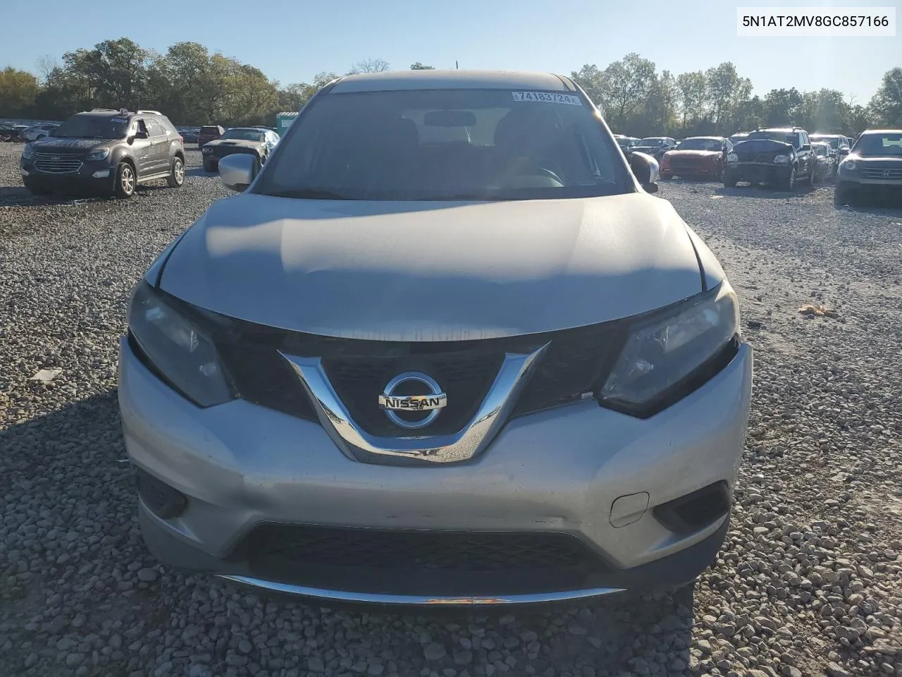 2016 Nissan Rogue S VIN: 5N1AT2MV8GC857166 Lot: 74183724