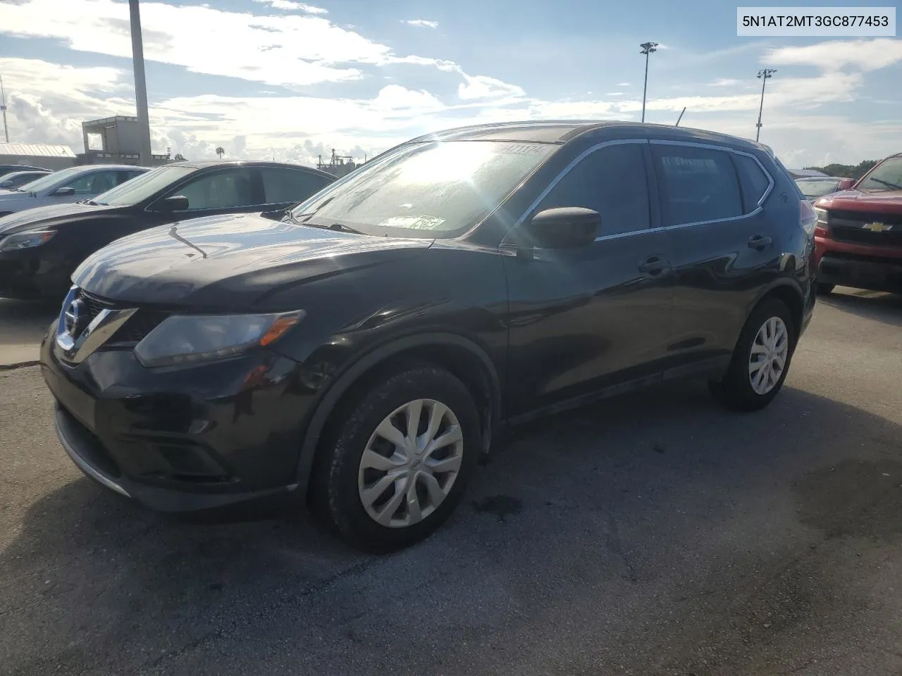 2016 Nissan Rogue S VIN: 5N1AT2MT3GC877453 Lot: 74471174