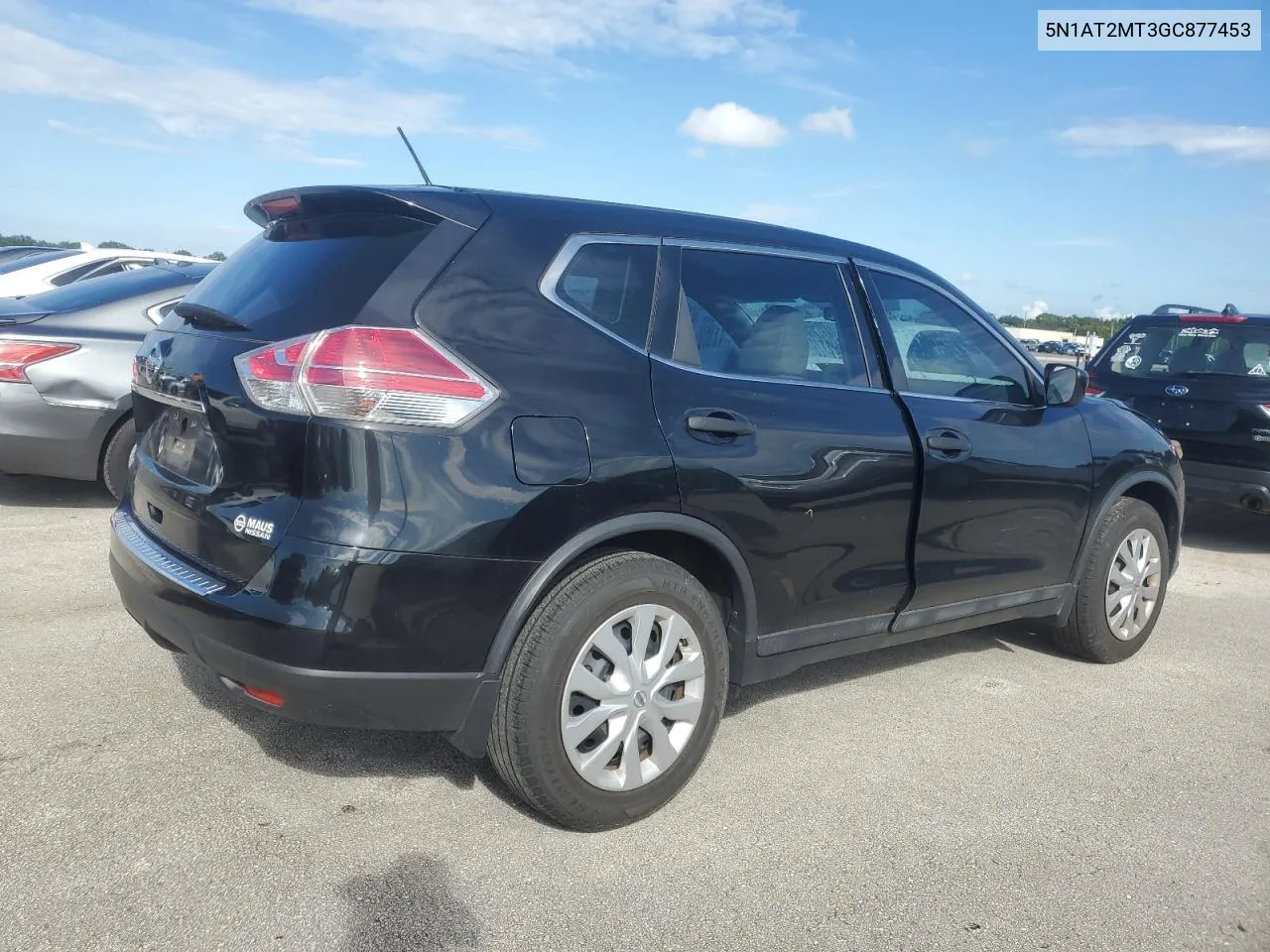 2016 Nissan Rogue S VIN: 5N1AT2MT3GC877453 Lot: 74471174