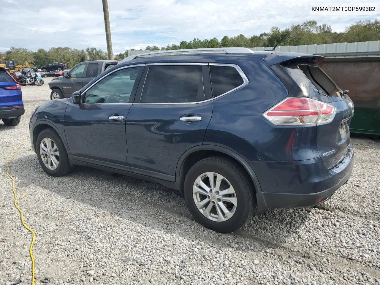 2016 Nissan Rogue S VIN: KNMAT2MT0GP599382 Lot: 74679504