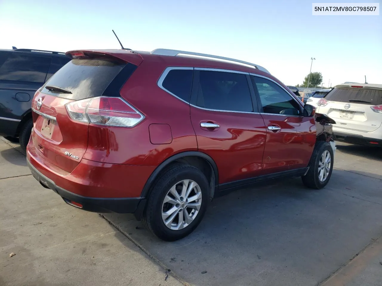 2016 Nissan Rogue S VIN: 5N1AT2MV8GC798507 Lot: 74999964