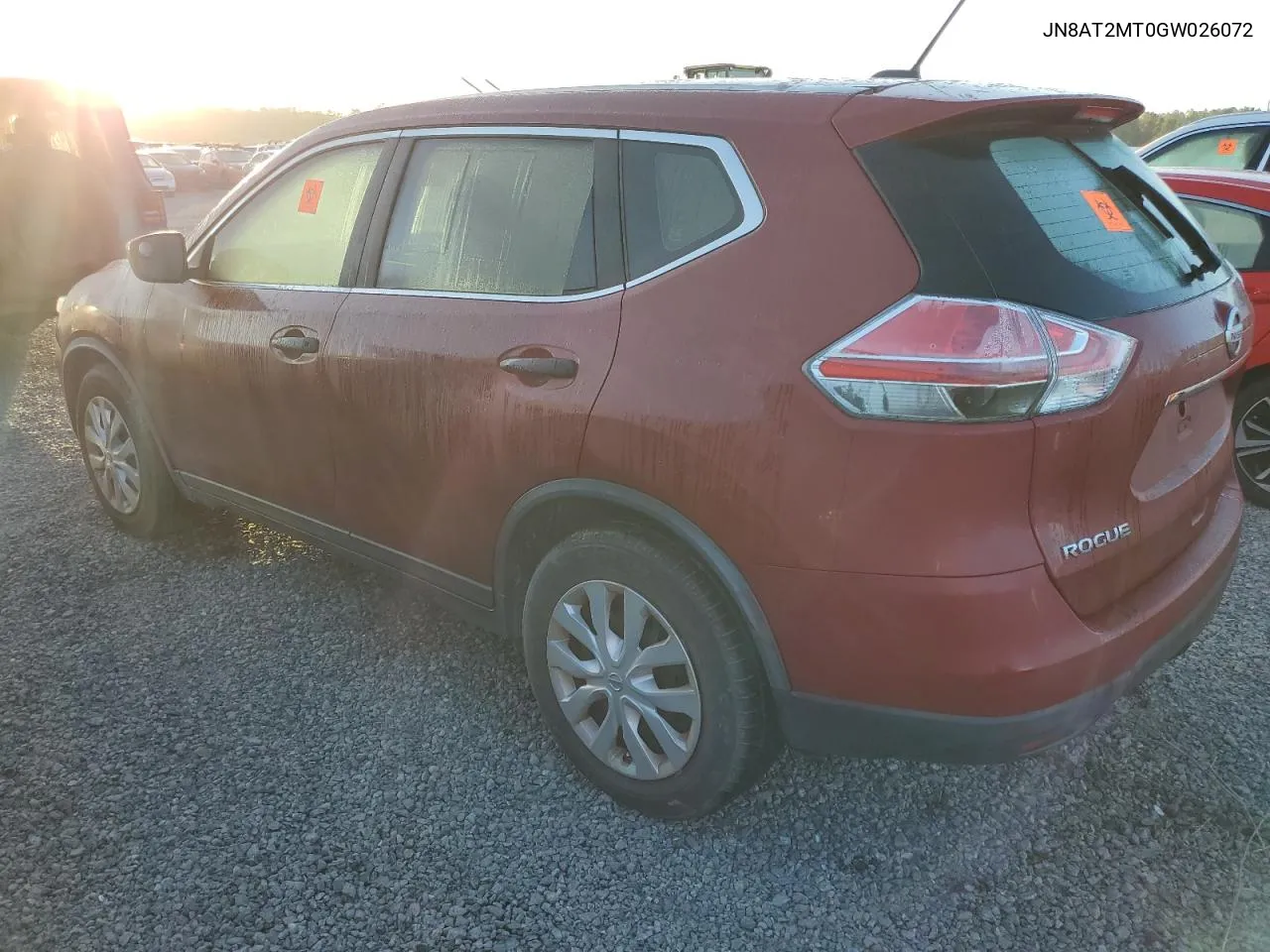 2016 Nissan Rogue S VIN: JN8AT2MT0GW026072 Lot: 75034154