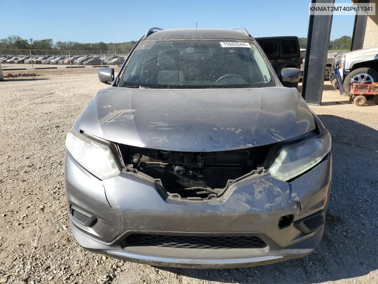 2016 Nissan Rogue S VIN: KNMAT2MT4GP611341 Lot: 75063544