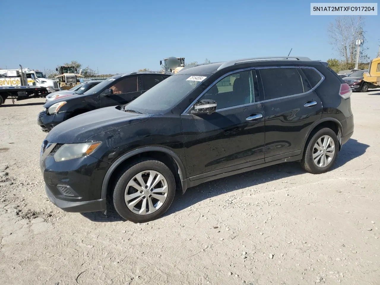 2016 Nissan Rogue S VIN: 5N1AT2MTXFC917204 Lot: 75154854