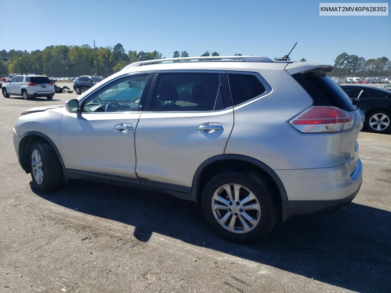 2016 Nissan Rogue S VIN: KNMAT2MV4GP628352 Lot: 75216374