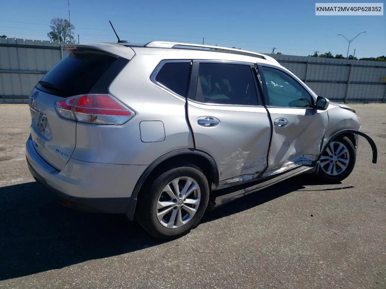 2016 Nissan Rogue S VIN: KNMAT2MV4GP628352 Lot: 75216374