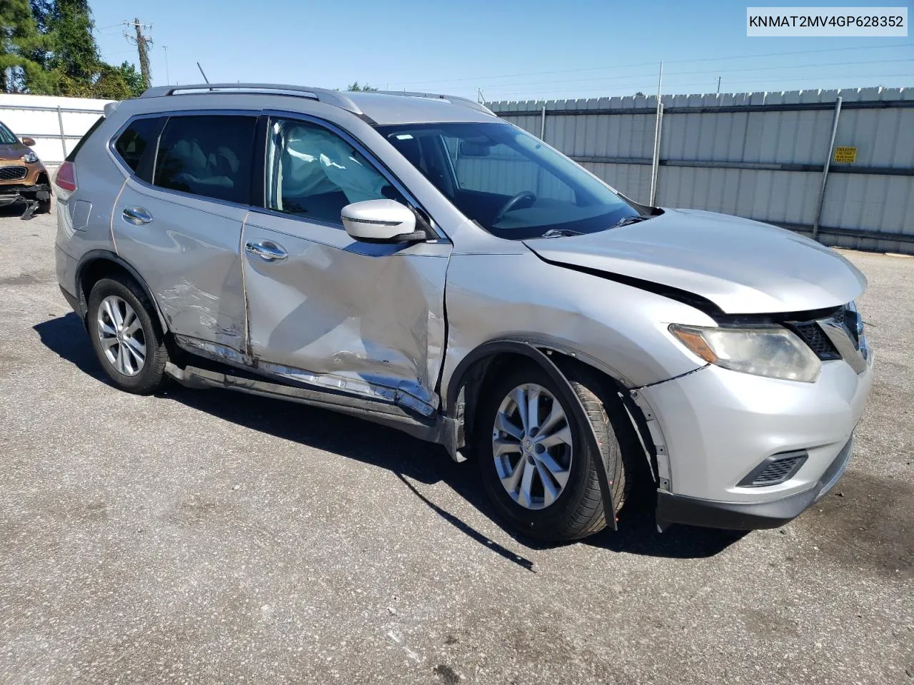 2016 Nissan Rogue S VIN: KNMAT2MV4GP628352 Lot: 75216374