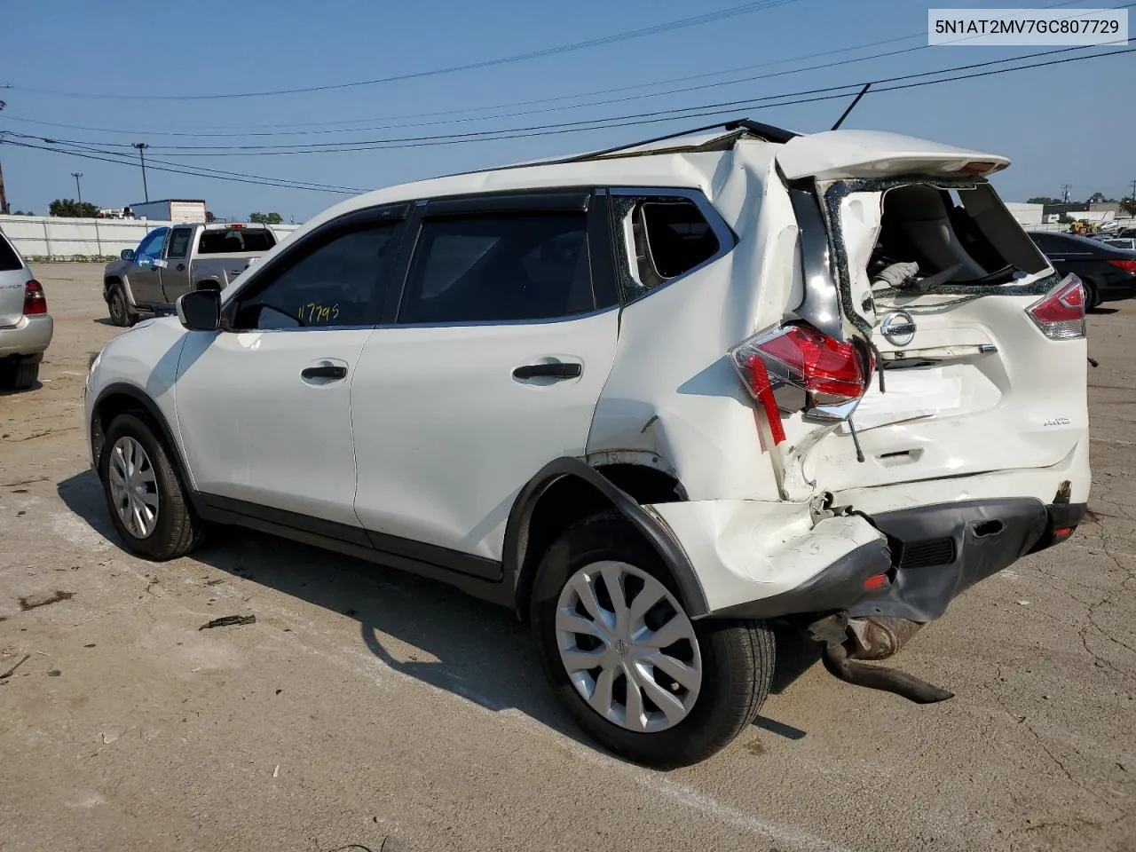 2016 Nissan Rogue S VIN: 5N1AT2MV7GC807729 Lot: 75466014